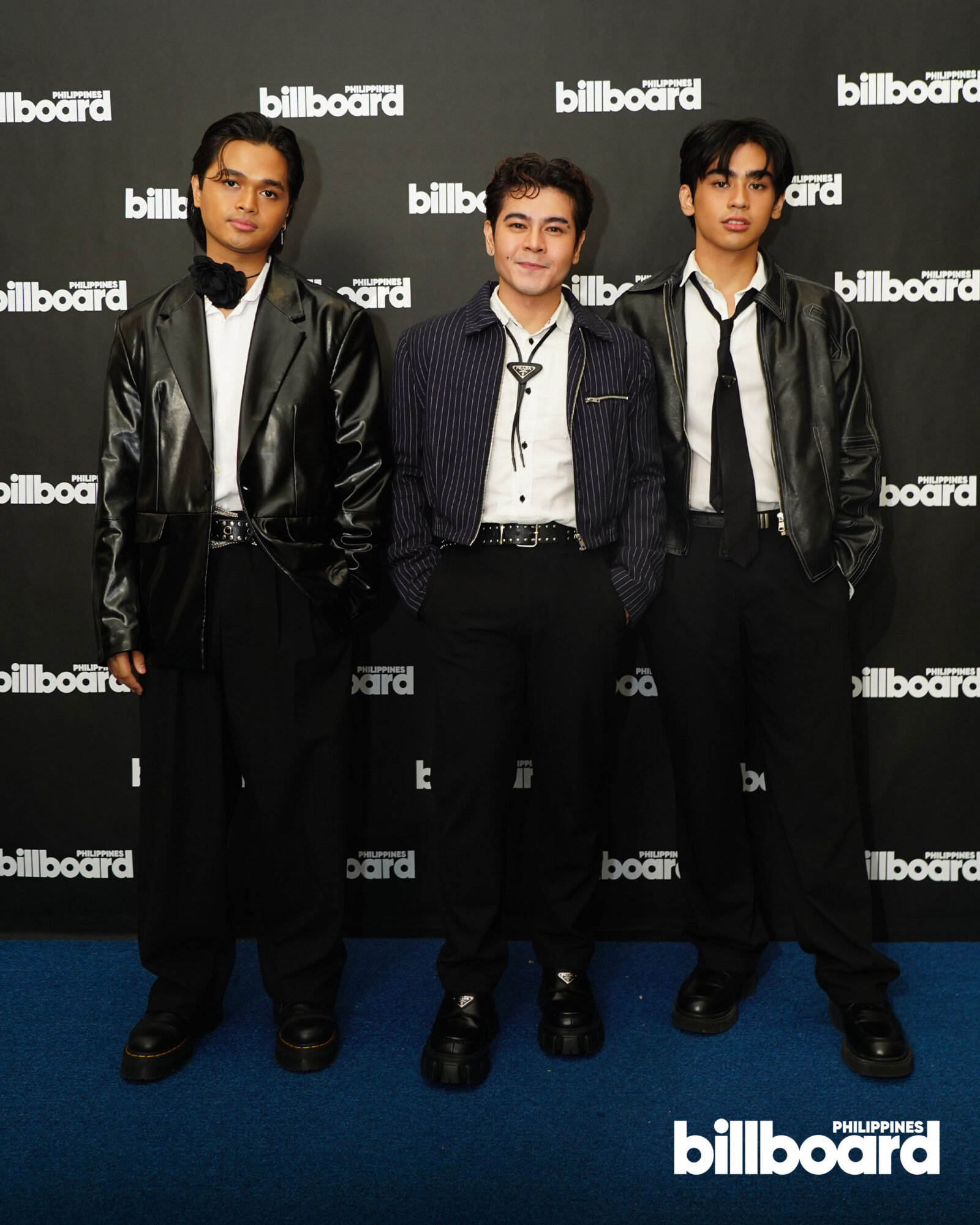 The Juans on the Billboard PH blue carpet