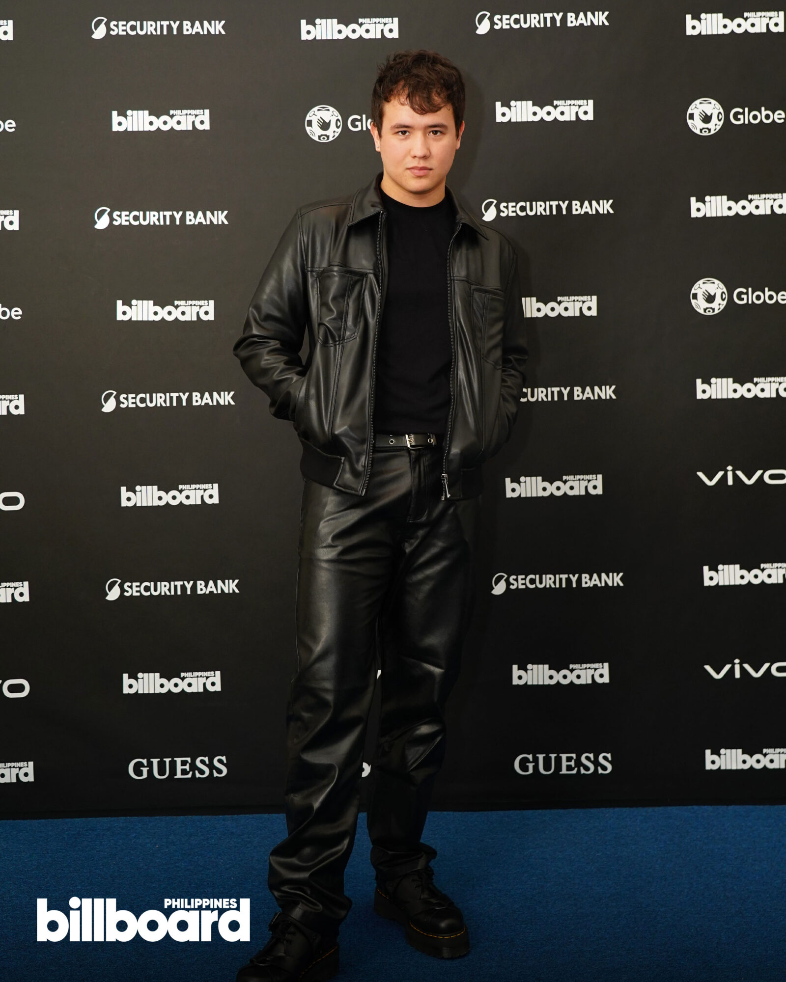 Juan Karlos on the Billboard PH blue carpet