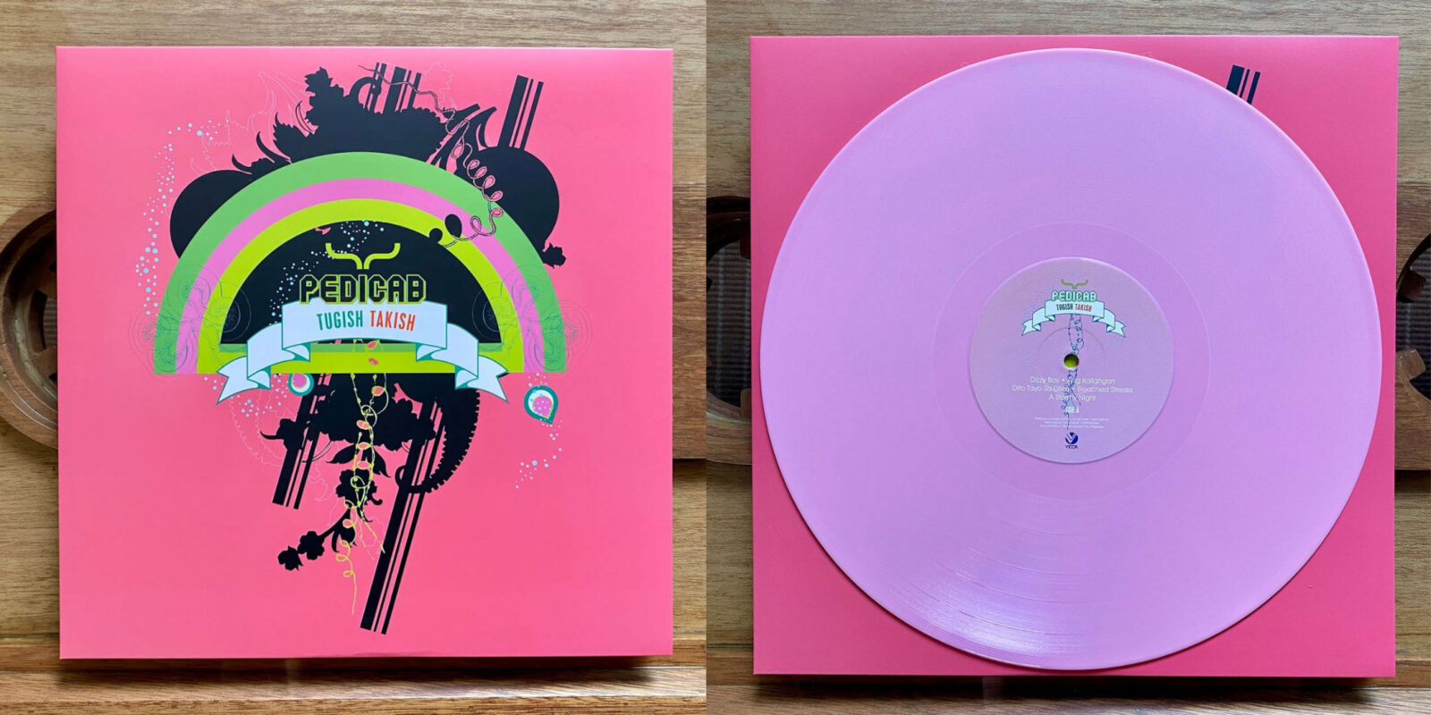 Vinyl Record of Tugish Takish by Pedicab