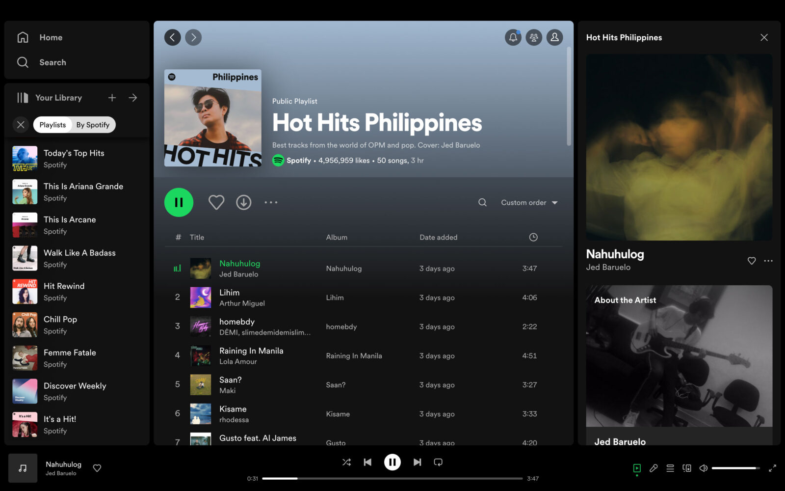 Spotify Interface