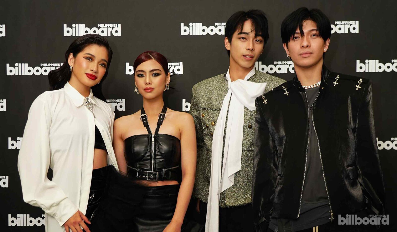 Mikha Lim (of BINI), Aiah Arceta (of BINI), Gelo (of BGYO), and Nate (of BGYO)