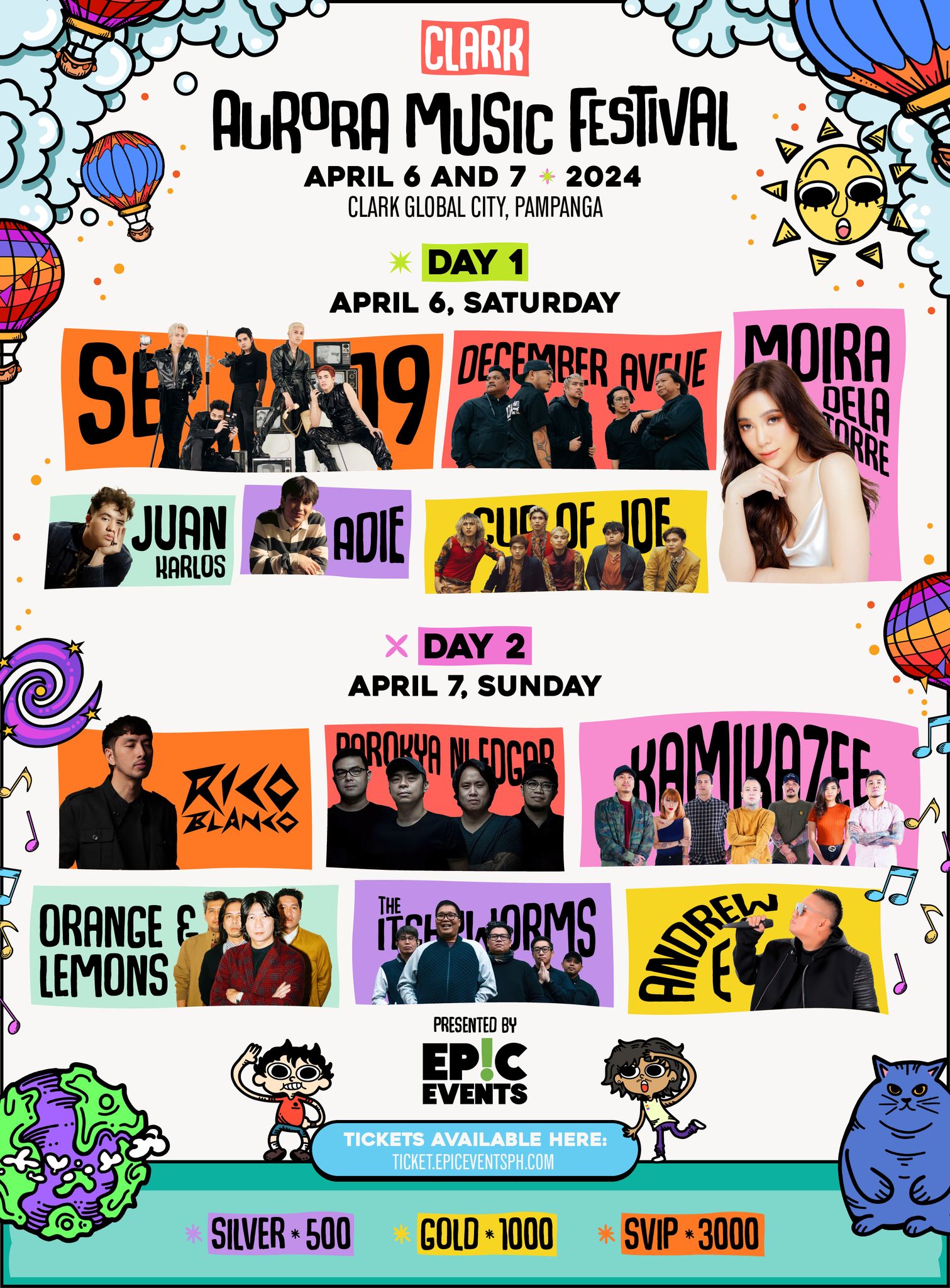 Aurora Music Festival Tickets, Lineup