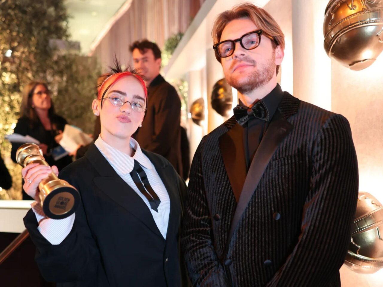 Billie Eilish Finneas Golden Globe Awards 2024 Barbie