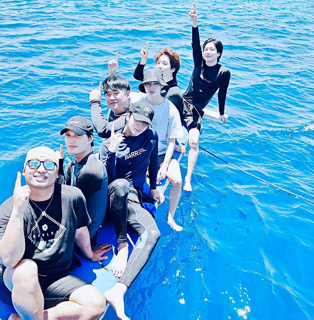 kpop idols in cebu island hopping mactan