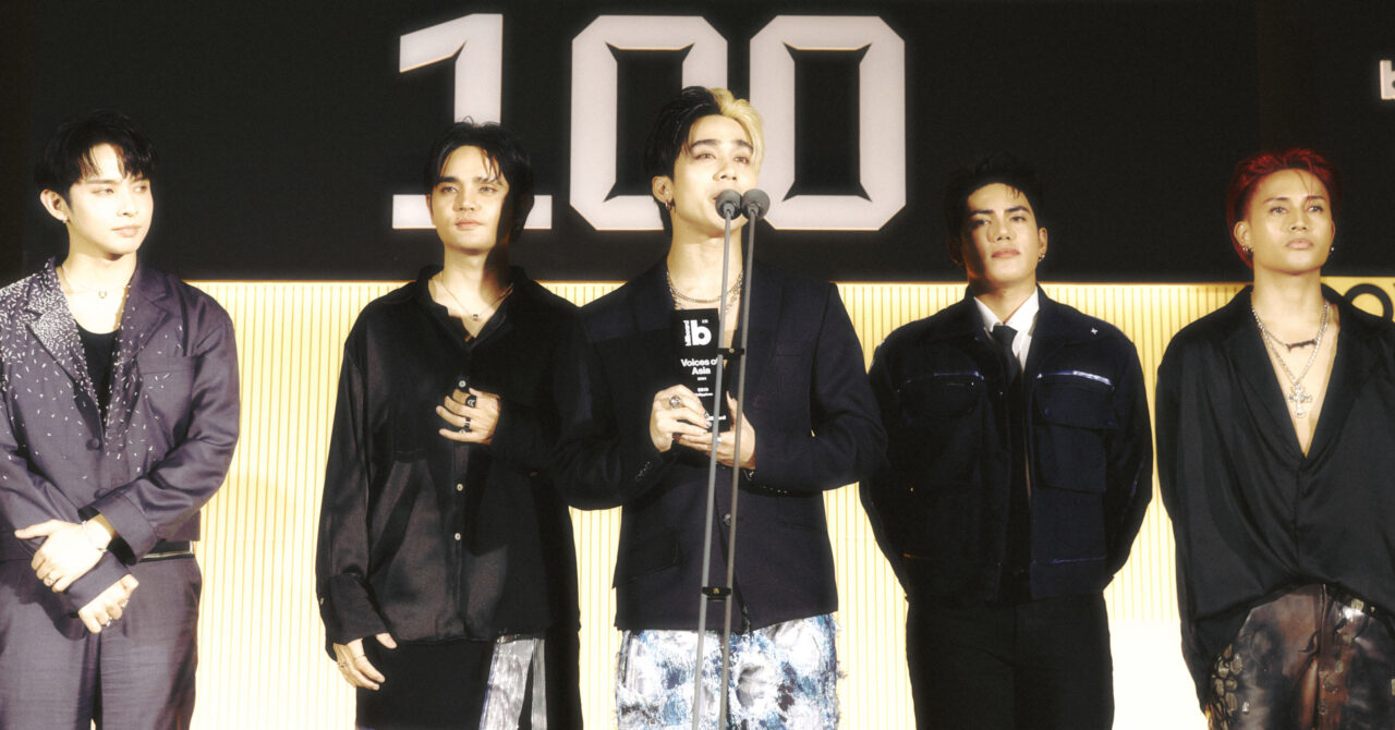WATCH: SB19 Accept The Voices Of Asia Award At Billboard K POWER 100