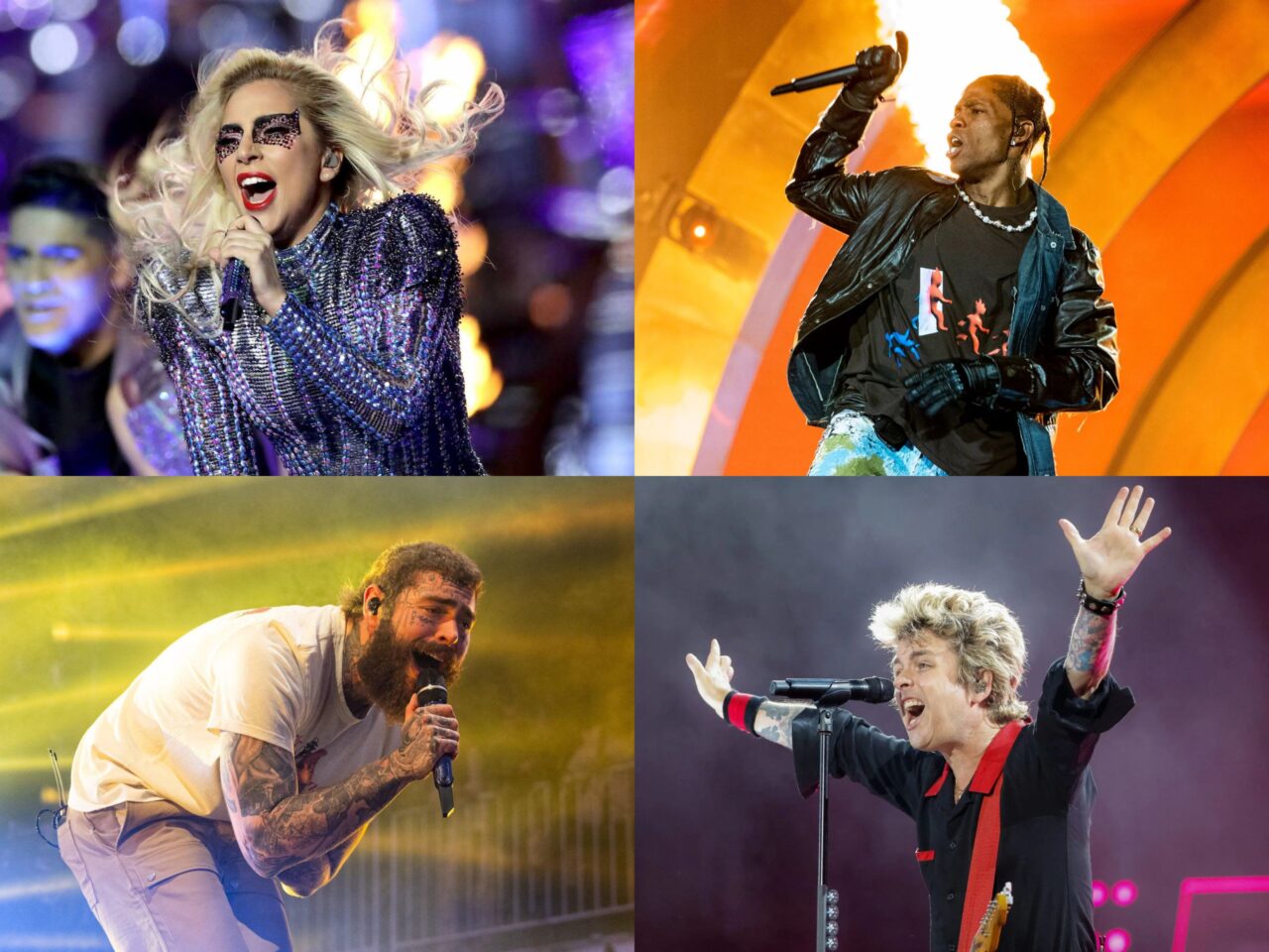 coachella 2025 lineup lady gaga post malone travis scott green day