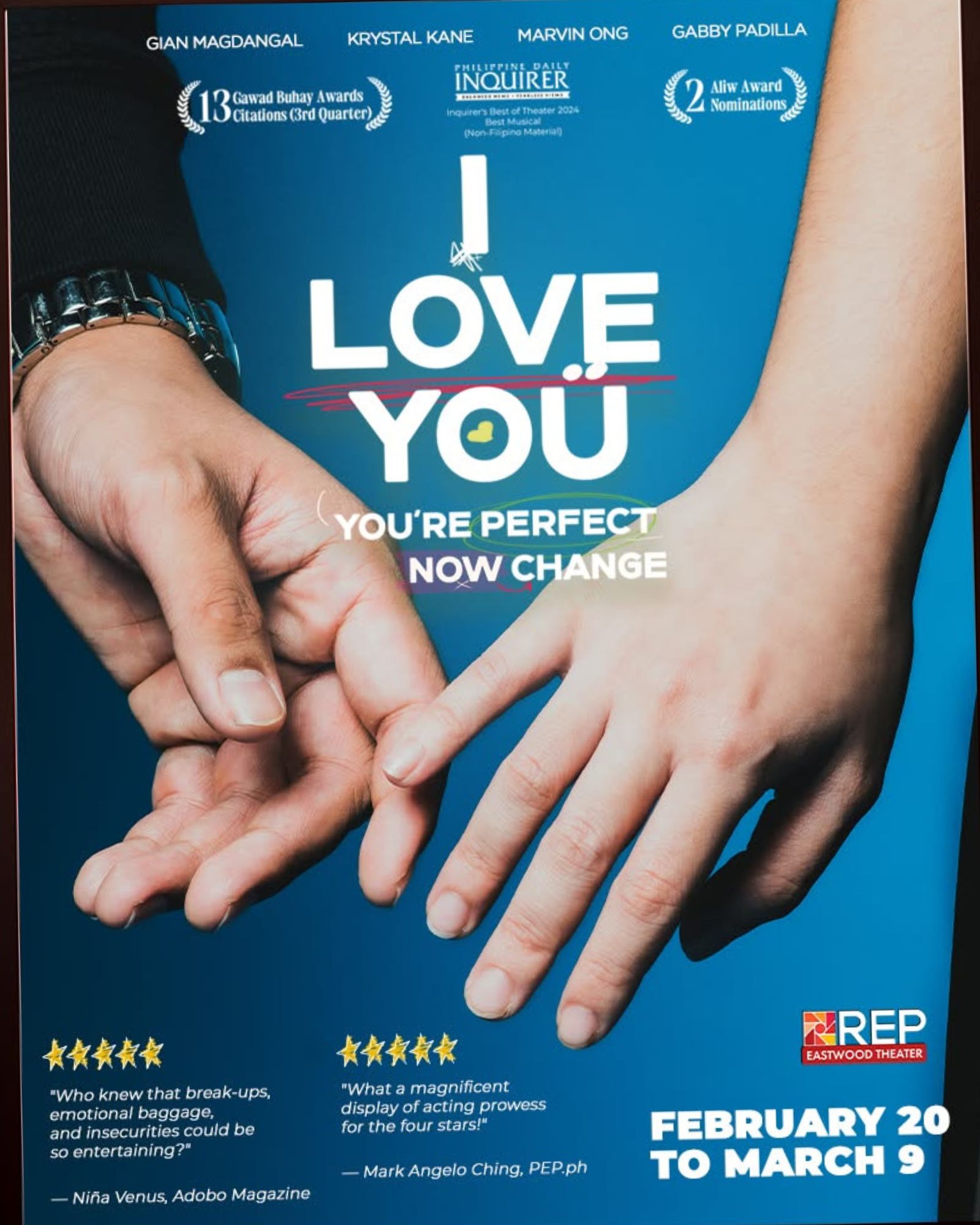 I Love You, You're Perfect, Now Change