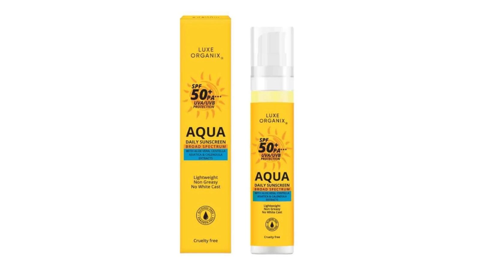 luxe organix aqua daily sunscreen