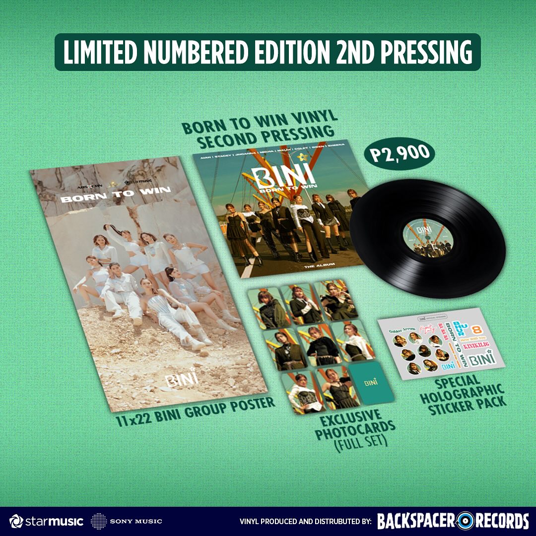 born to win bini vinyl second pressing