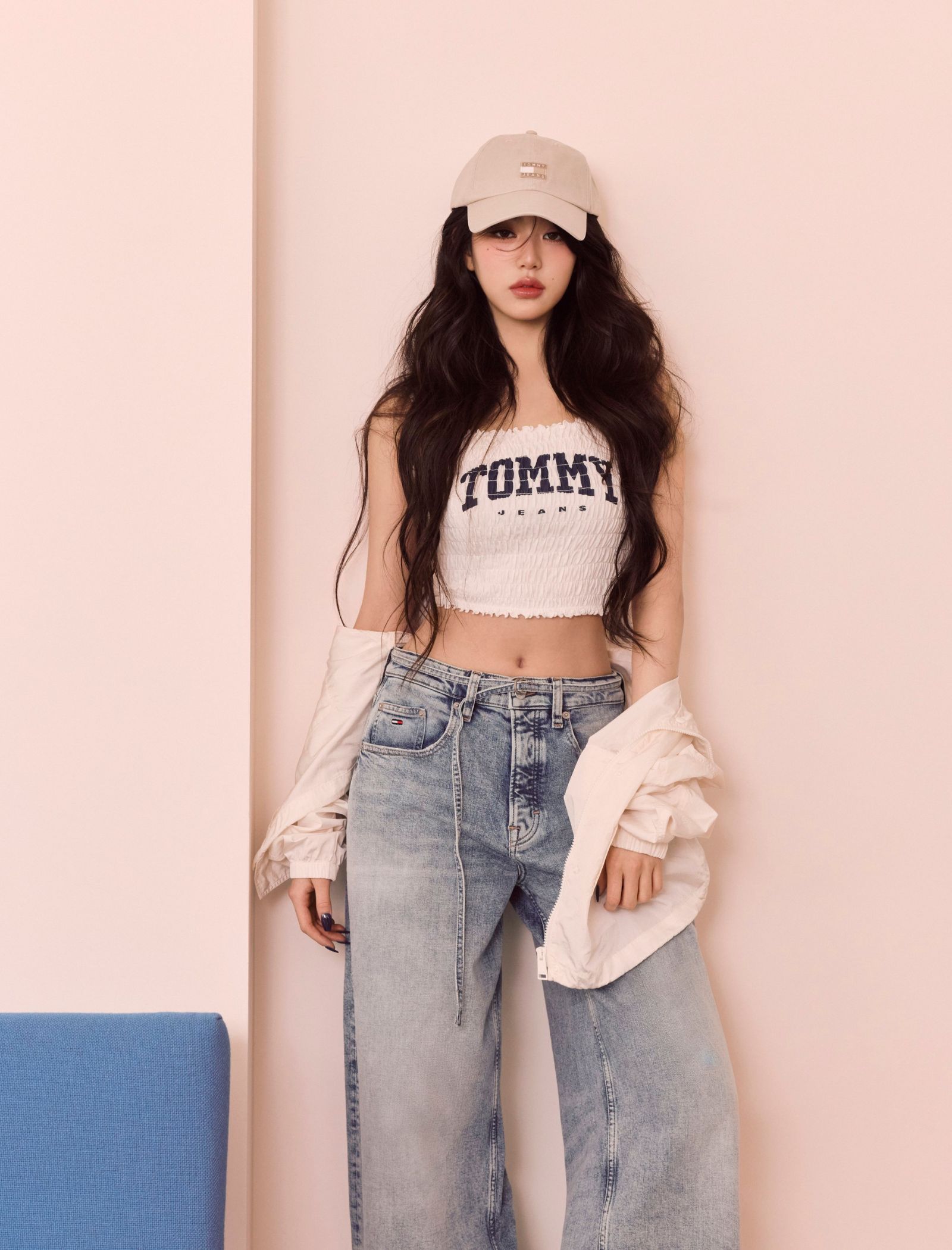 ive jang wonyoung tommy jeans 2025 summer campaign