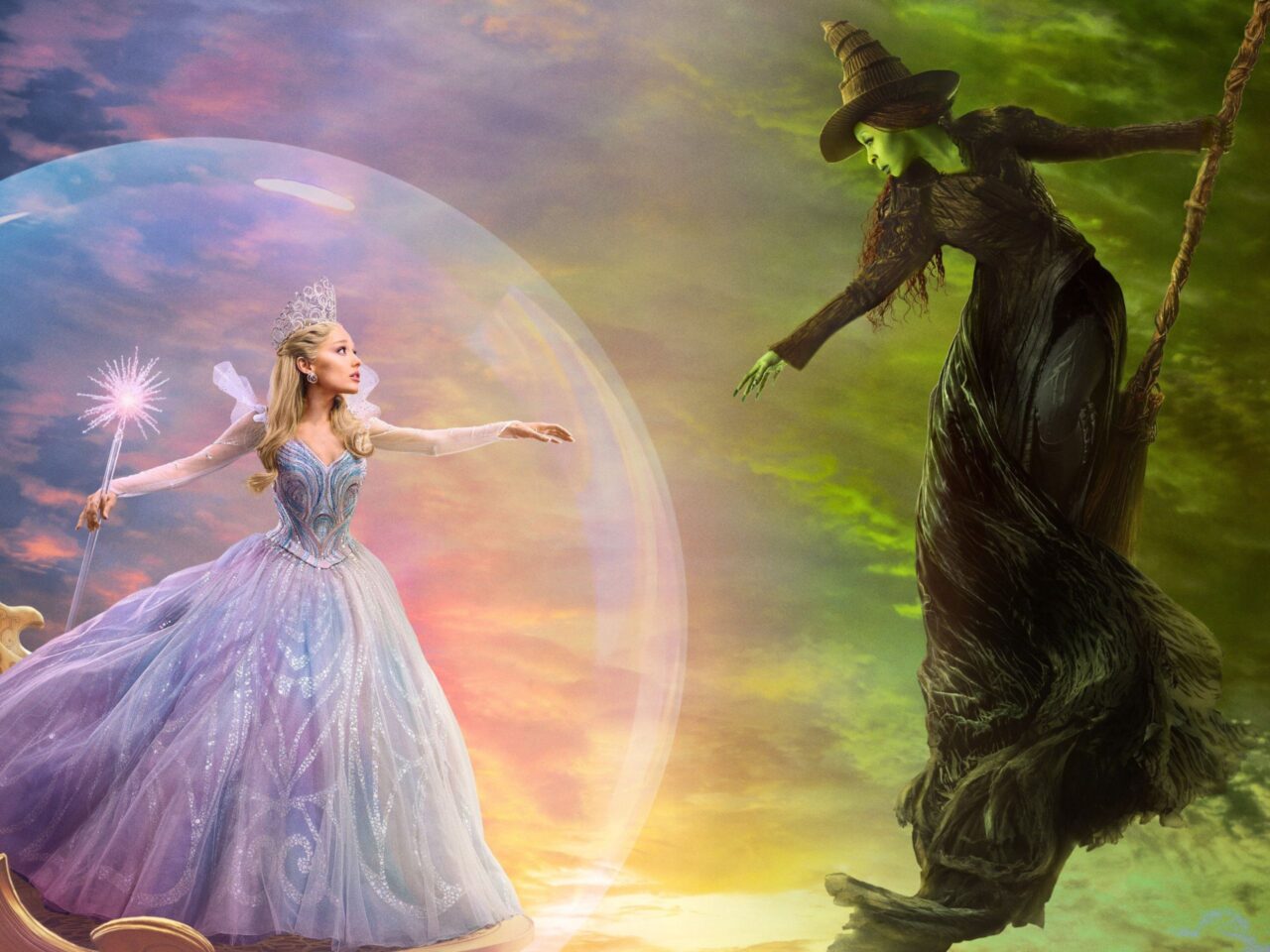 wicked: for good ariana grande cynthia erivo glinda elphaba