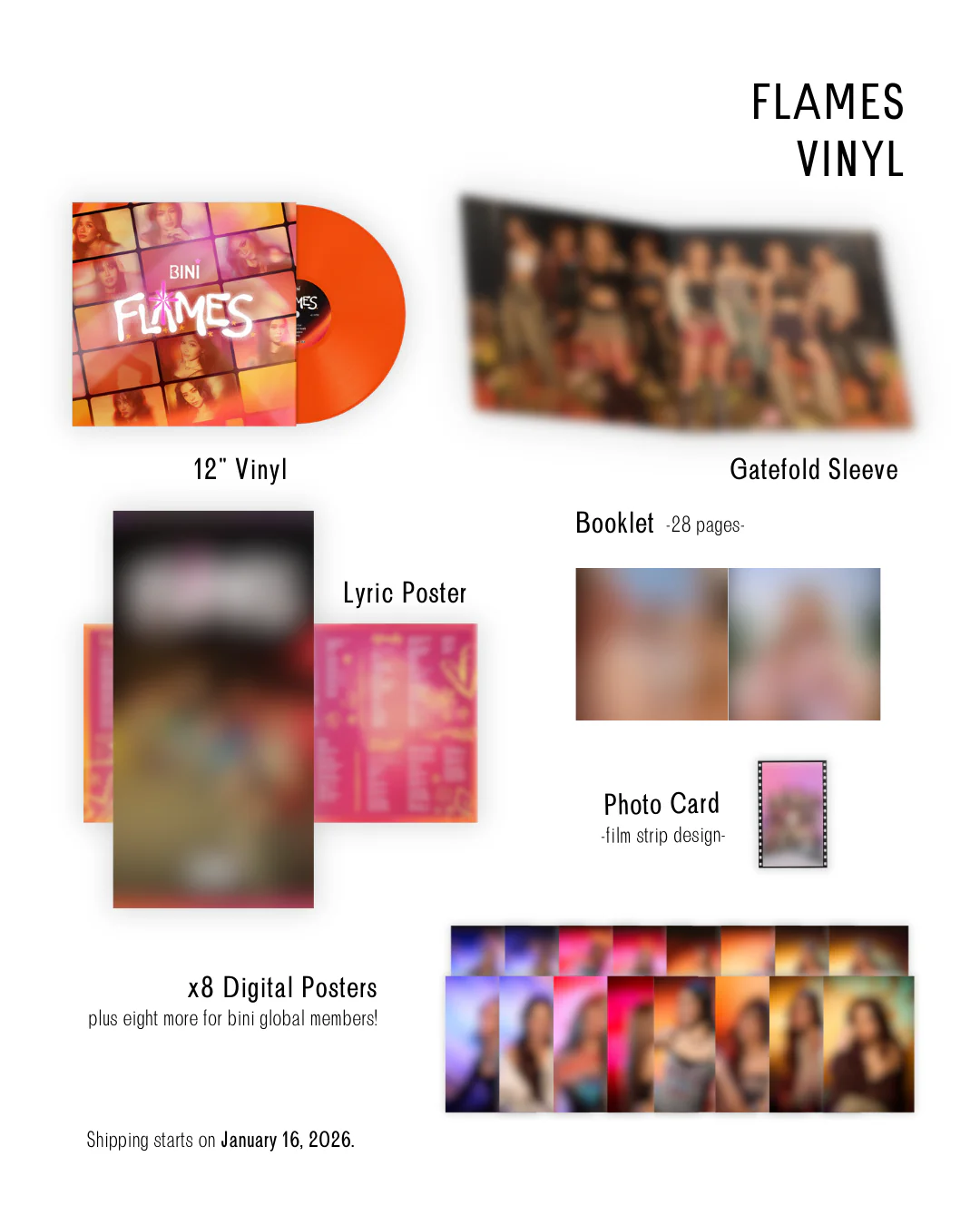 bini flames vinyl cd album