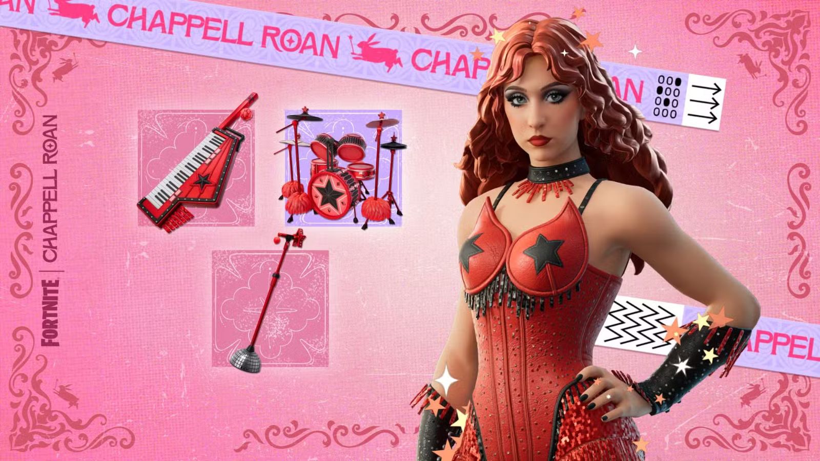 chappell roan fortnite red outfit